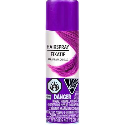 Hypo-Allergenic Purple Hair Spray - 3 oz. - Perfect Party Accessory, 1 Pc.