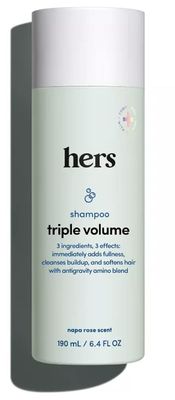 Hers Thickening Hair Shampoo 6.4 Fl Oz and Conditioner 6.4 Fl Oz Set. Helps Hair Look &amp; Feel Thicker. Vegan, Paraben, Sulfate, Cruelty Free