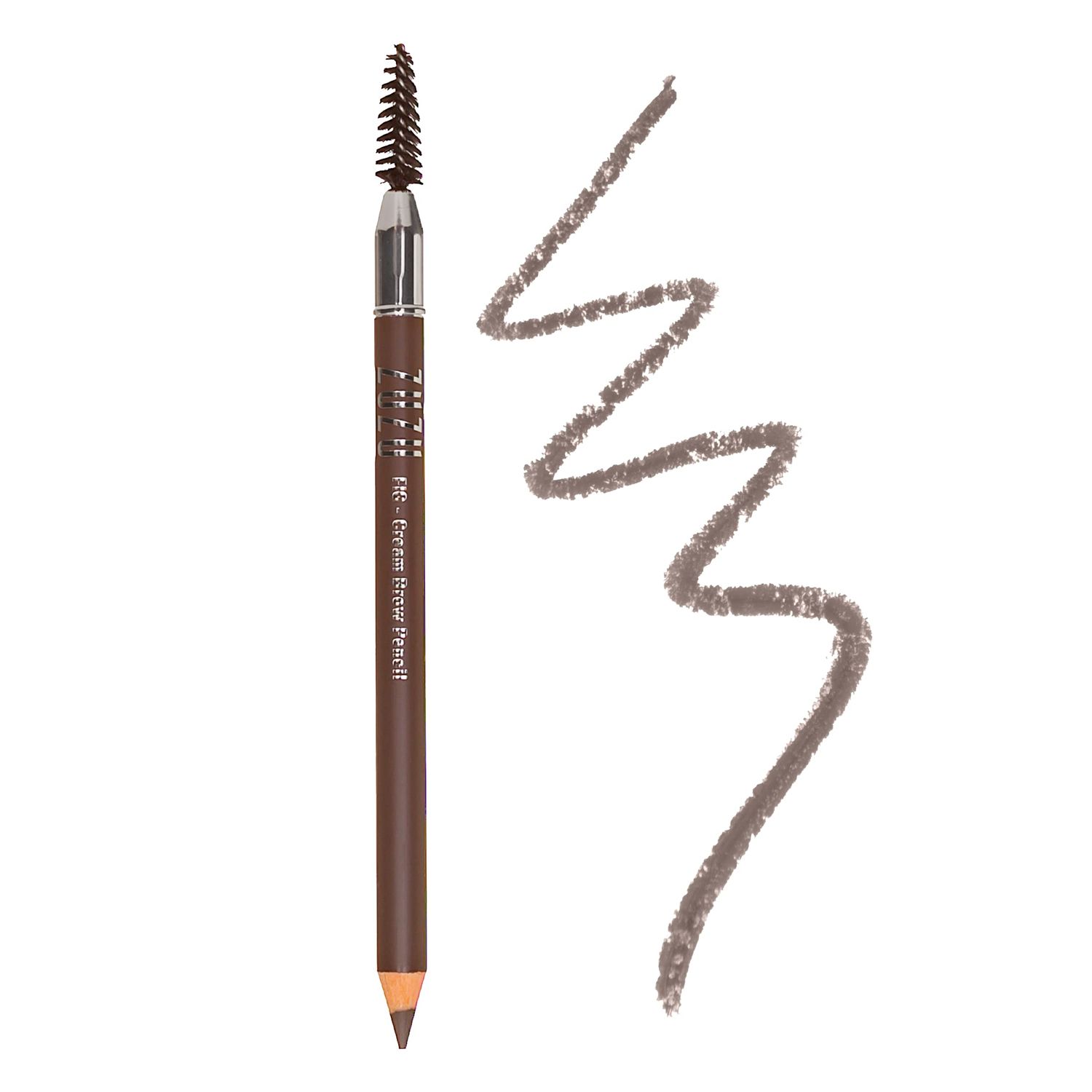 ZUZU LUXE Cream Brow Pencil (Fig - Brunette), Effortlessy sculpt and define eyebrows, natural finish, creamy formula. Natural, Paraben Free, Vegan, Gluten-free,Cruelty-free, Non GMO, 0.044 oz.