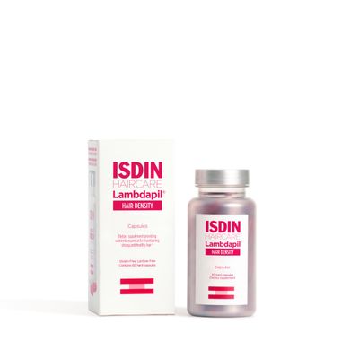 ISDIN Lambdapil Hair Density Loss, Dietary Supplement for Stronger, Thicker and Healthier Hair, 60 capsules
