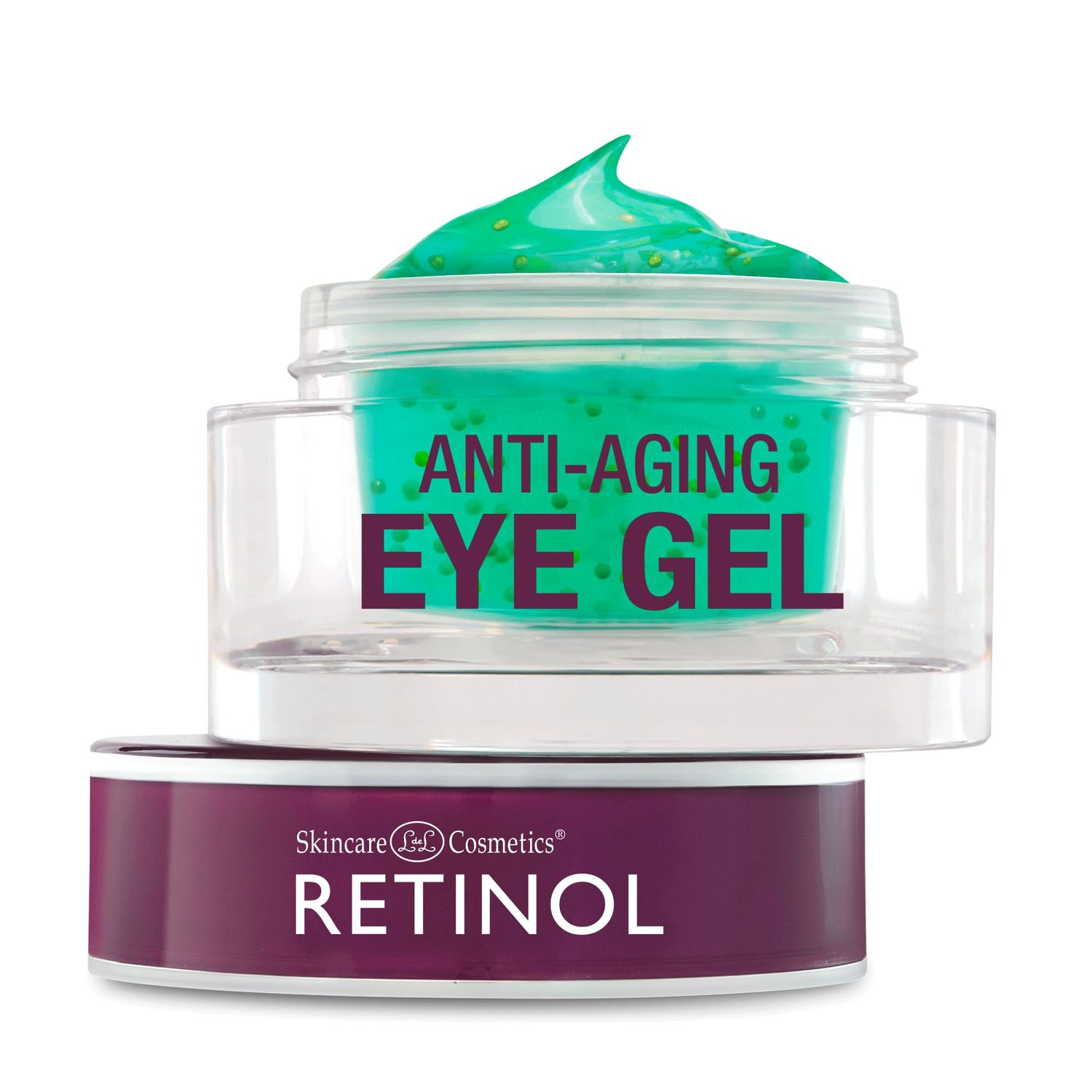 Retinol Vitamin A Eye Gel - Anti-Aging, Reduces Puffiness &amp; Dark Circles, Restores Elasticity, 15ml