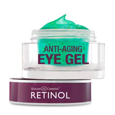 Retinol Vitamin A Eye Gel - Anti-Aging, Reduces Puffiness &amp; Dark Circles, Restores Elasticity, 15ml