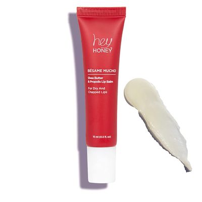 Hey Honey Besame Mucho Shea Butter &amp; Propolis Lip Balm | For Cracked and Chapped Lips. 0.5 oz.