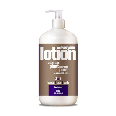 Everyone Nourishing Hand and Body Lotion, 32 Ounce (Pack of 1), Lavender and Aloe, Plant-Based Lotion with Pure Essential Oils, Coconut Oil, Aloe Vera and Vitamin E