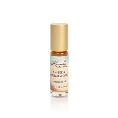 Kuumba Made Amber &amp; Sandalwood Fragrance Oil Roll-On 0.125 fl oz (3.7ml) | Rollerball Perfume | Alcohol Free