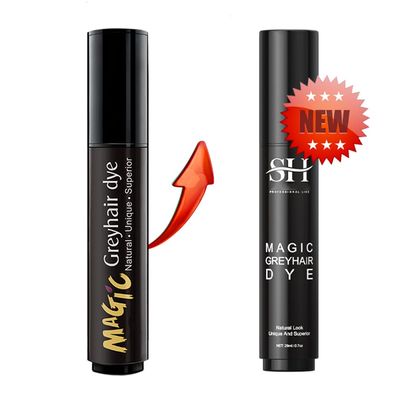 gowwim Root Touch Up Semi-permanent Hair Dye Pen to Cover Gray Hair Roots (Black)