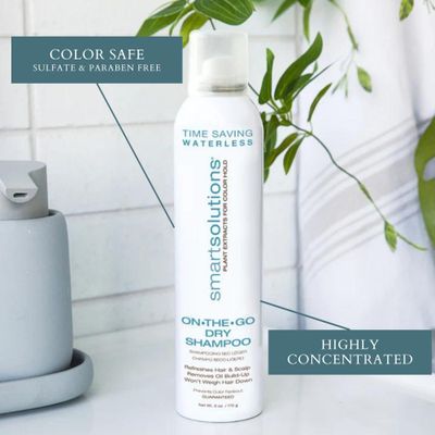 smartSOLUTIONS On-The-Go Dry Shampoo 6 oz | Weightless | Volumizes | Paraben-Free
