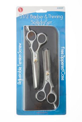 SE 2-Piece Barber and Thinning Scissors Set - SCB201P