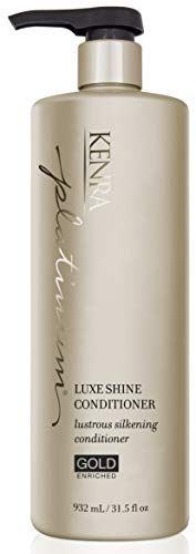 Kenra Platinum Luxe Shine Conditioner | Gold Enriched | Rich, Shine-Enhancing Daily Conditioner | Revitalies for Improved Manageability &amp; Smoothness | All Hair Types | 31.5 fl. Oz