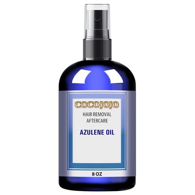 cocojojo Azulene Oil for Decreasing Hair Thickness, Delaying Hair Regrowth, and Soothing Skin After Hair Removal - 100% Natural - 8 Oz