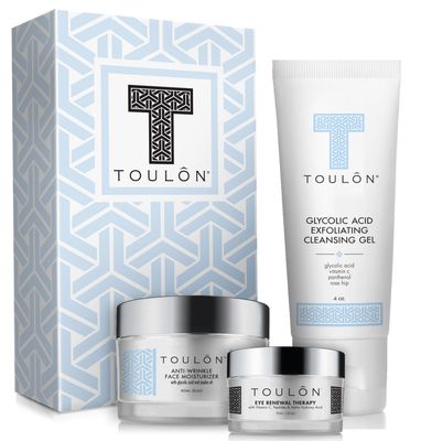 Anti Aging Skin Care Kits for Her or Him Glycolic Acid Face Cleanser/Alpha Hydroxy Face Wash, Glycolic Acid 10% Daily Moisturizer &amp; Eye Cream for Dark Circles. Skincare Set Kit for Women &amp; Men