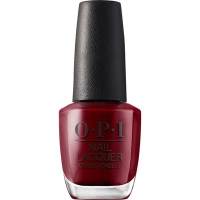 OPI Nail Lacquer We the Female | Opaque Dark Red Crme Chip Resistant Nail Polish | Washington DC Collection