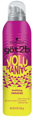 Got2b Volumaniac Hair Mousse, 8 Ounce