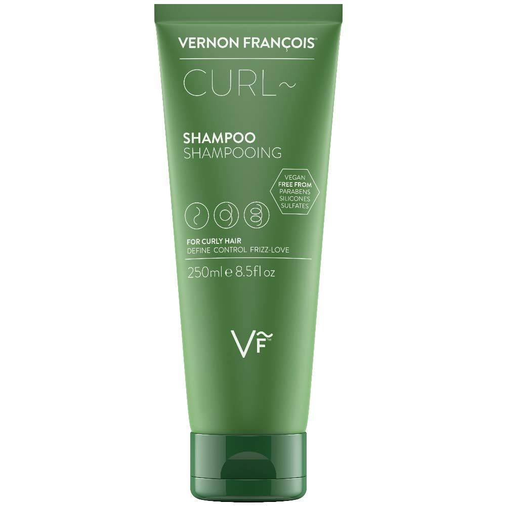 Vernon Franois Shampoo For Curly Hair - Natural Sulfate Free Curl Shampoo with Shea Butter, Coconut and Castor Oil to Revitalize Your Curls 8.5oz