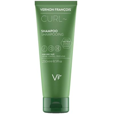 Vernon Franois Shampoo For Curly Hair - Natural Sulfate Free Curl Shampoo with Shea Butter, Coconut and Castor Oil to Revitalize Your Curls 8.5oz