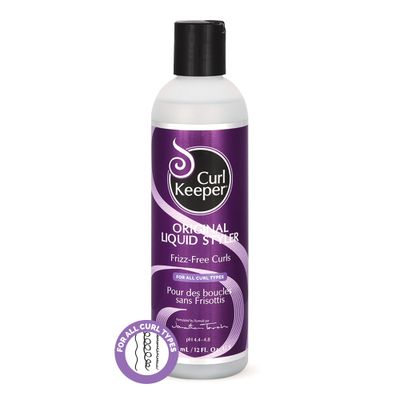 Original Curl Keeper Anti-Frizz Curl Defining Hair Styler (12 Oz) - Lightweight Curl Definer Liquid Gel for All Weather Conditions - Wavy &amp; Curly Hair Products for Women (Cream Alternative)