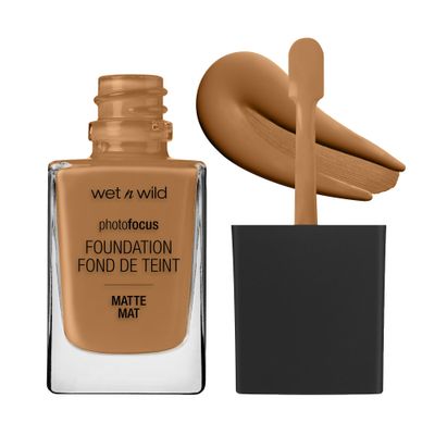 wet n wild Photo Focus Matte Liquid Foundation Caramel, Vegan &amp; Cruelty-Free