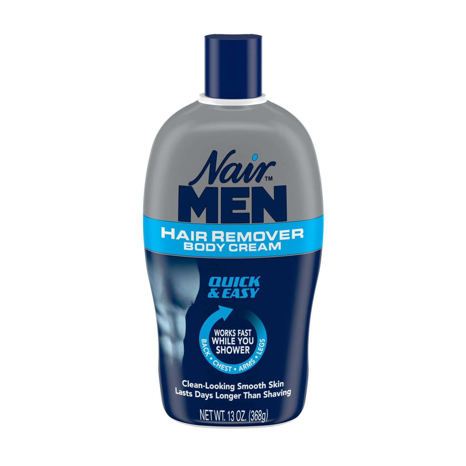 Nair Men&#39;s Hair Removal Cream, Body Hair Remover for Men, 13 Oz Bottle