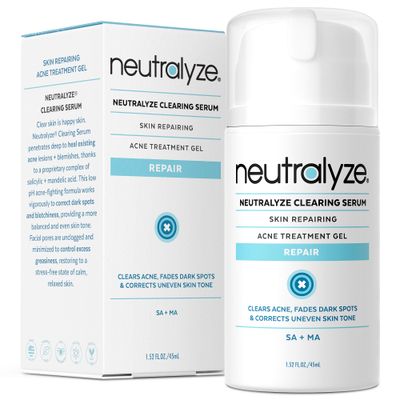 Maximum Strength 2% Mandelic Acid &amp; Salicylic Acid Serum - Acne Serum &amp; Acne Treatment Gel for Face, Back &amp; Body - (90 Day)