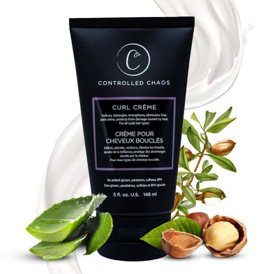 Controlled Chaos Curl Cream for Curly Hair Defining Cream with Shea Butter for Long Lasting Frizz Free Curls - Sulfate &amp; Paraben Free Aloe Vera Curling Cream for Wavy Hair, Made in USA(5Oz)