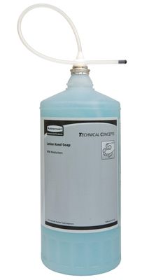 Rubbermaid Commercial Products OneShot Moisturizing Lotion Hand Soap Refill, 800mL, Compatible with RCP&#39;s Touchless OneShot Lotion Dispensers, for Restrooms in Offices/Hotels/Restaurants