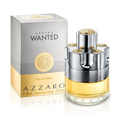 Azzaro Wanted Eau de Toilette - Woody, Citrus &amp; Spicy Men&#39;s Cologne with Cardamom, Lemon, Vetiver - Travel Size, 1.6 oz