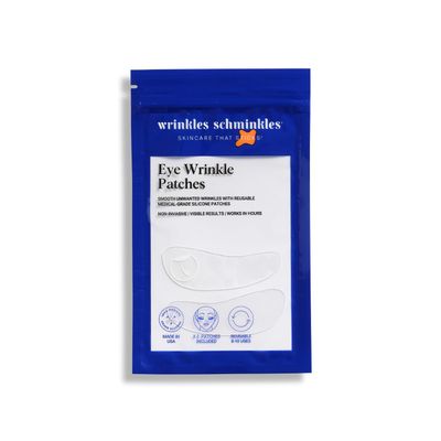 Wrinkles Schminkles Under Eye Wrinkle Patches, Smooth Eye Wrinkles, Crows Feet &amp; Dark Circles Overnight, 1 Pair Reusable Medical Grade Silicone Patches