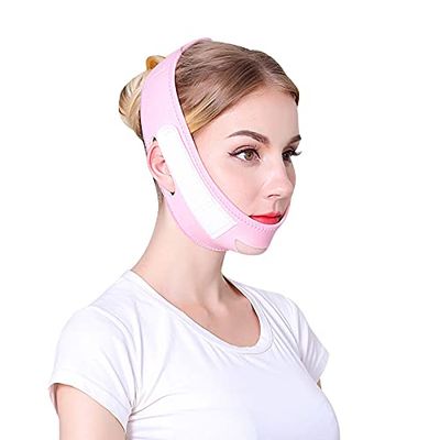Double Chin Reducer, Face Slimming Strap V Line Lifting Face Belt Bandage Face Strap Face Skin Care Remove Double Chin Facial Care Tool With Adjustable Stick Strap For Face
