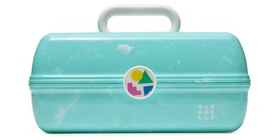 Caboodles Women&#39;s On-The-Go Girl, Seafoam Marble, 13.38x8.88x6.5 Inch (Pack of 1)