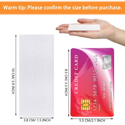Blulu 400 Wax Strips Non Woven Wax Paper Strips for All Skin Types Facial and Body Hair Removal Waxing Strips Epilating for Leg, Chest, Back, Intimate Area And Face 10 x 3.8 cm(White)