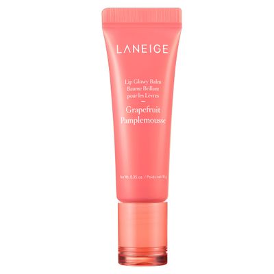 LANEIGE Lip Glowy Balm Grapefruit: Hydrate, Glossy, Lightweight, Moisturize &amp; Tint with Shea Butter