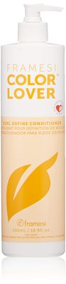 Framesi Color Lover Curl Define Conditioner, 16.9 fl oz, Conditioner for Curly Hair with Quinoa, Color Treated Hair