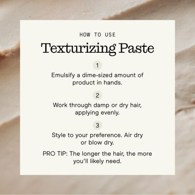 Firsthand Supply Texturizing Paste - Clean &amp; Non-toxic Hair Care Ingredients - For Textured, Messy &amp; Relaxed Hair Styles - 3oz (88ml)
