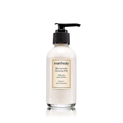 evanhealy Blue Lavender Cleansing Milk | Soothe &amp; Calm Reactive Skin | Moisturizing Gentle Deep Clean For Sensitive Skin