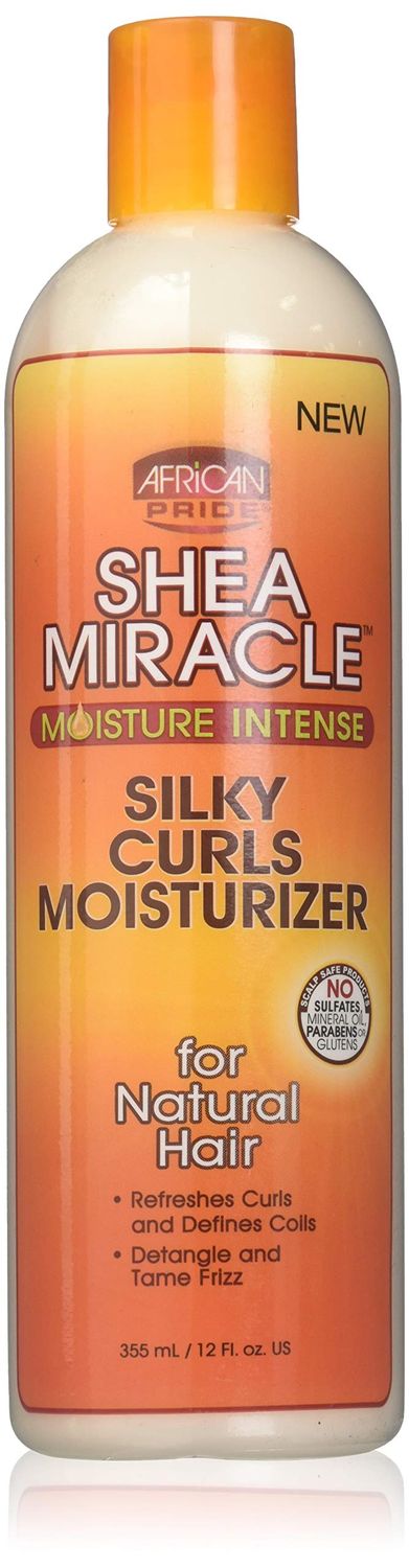 African Pride Shea Miracle Silky Curls Hair Moisturizer - Contains Shea &amp; African Mango Butter, 12 Oz