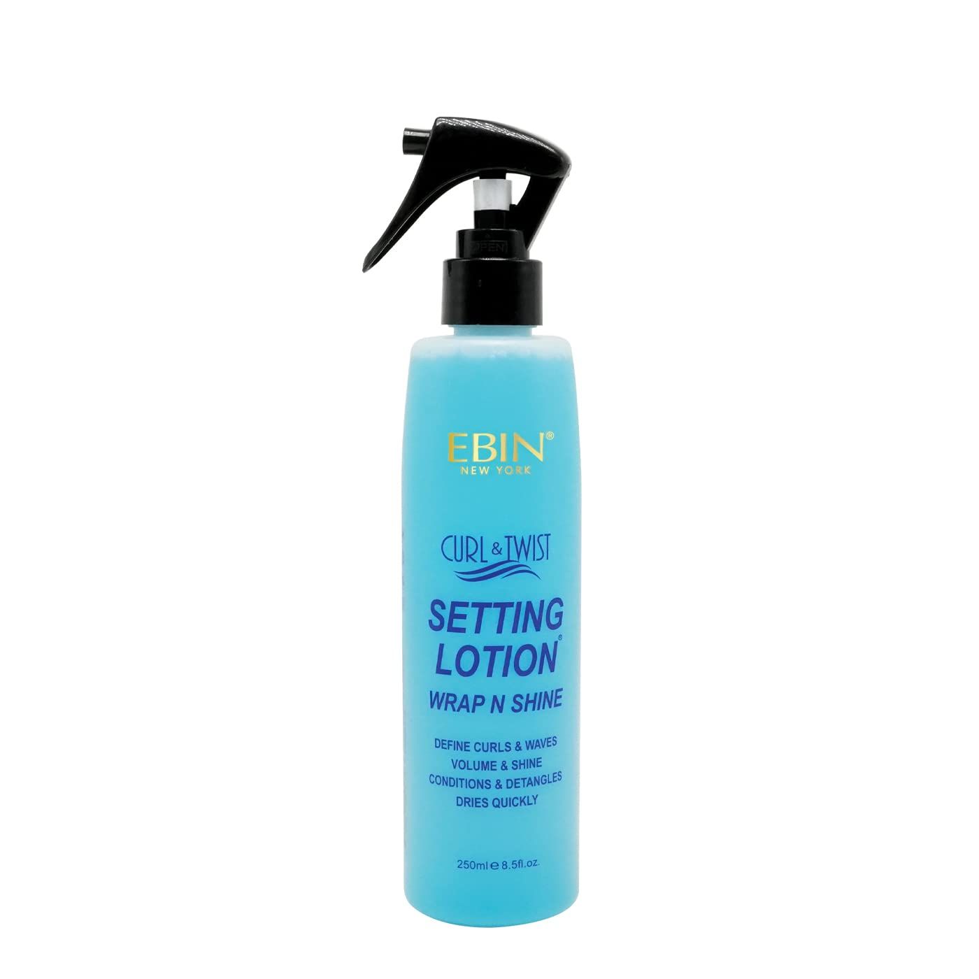 EBIN NEW YORK Curl &amp; Twist Setting Lotion 8.5 oz/ 250ml | Moisturizing and Hydration, Smoothing with Natural High Shine, Defining Curls All Day Long