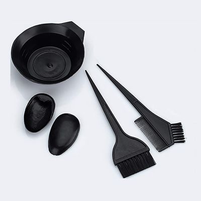 Petiy Beauty Hair Dye Color Brush and Bowl Set, Hair Color Brush Mixing Bowl Kit Perfect Tools for Hair Tint Dying Coloring Applicator - Dye Brush &amp; Comb/Mixing Bowl/Tint Tool/Earmuffs (4 PCS)