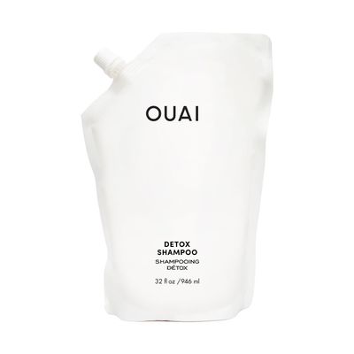 OUAI Detox Shampoo Refill - Clarifying Shampoo for Build Up, Dirt, Oil, Product and Hard Water - Apple Cider Vinegar &amp; Keratin for Clean, Refreshed Hair - Sulfate-Free Hair Care (32 oz)