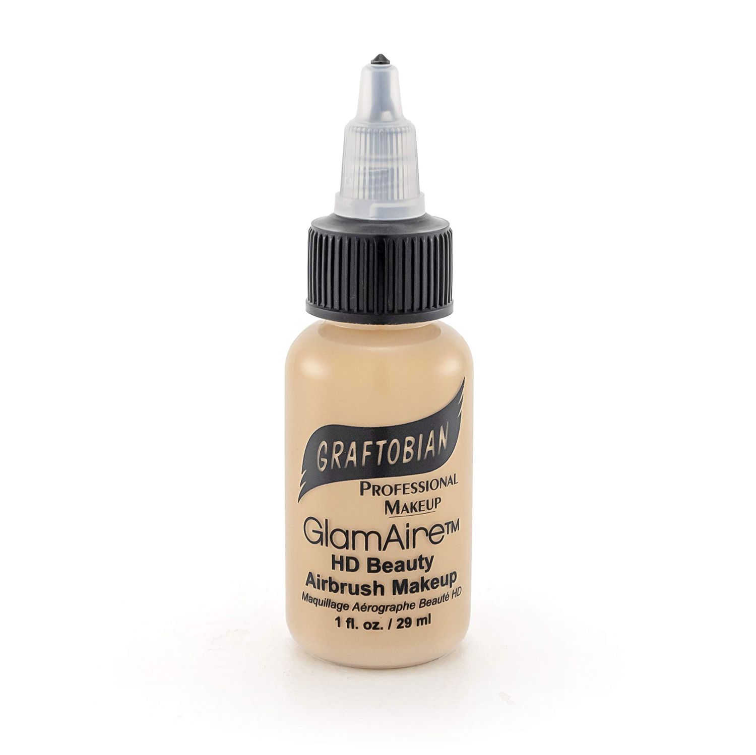 GlamAire Airbrush Makeup by Graftobian - High Definition Airbrush Foundation, Professional Formula for Long-Lasting Wear, For Makeup Artists and Beauty Aficionados, Made in USA, Graceful Swan (W)