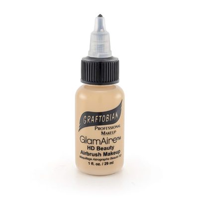 GlamAire Airbrush Makeup by Graftobian - High Definition Airbrush Foundation, Professional Formula for Long-Lasting Wear, For Makeup Artists and Beauty Aficionados, Made in USA, Graceful Swan (W)