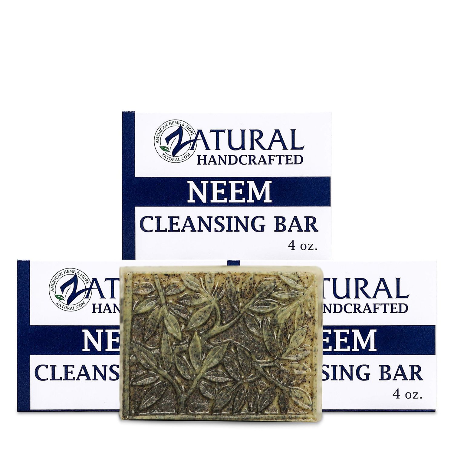 Zatural Neem Soap Bar Ultra-Sensitive Skin-Soothing Therapy-Relieves skin irritation, itching, flaking, &amp; dryness. (3 Count)