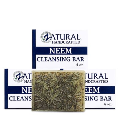 Zatural Neem Soap Bar Ultra-Sensitive Skin-Soothing Therapy-Relieves skin irritation, itching, flaking, &amp; dryness. (3 Count)