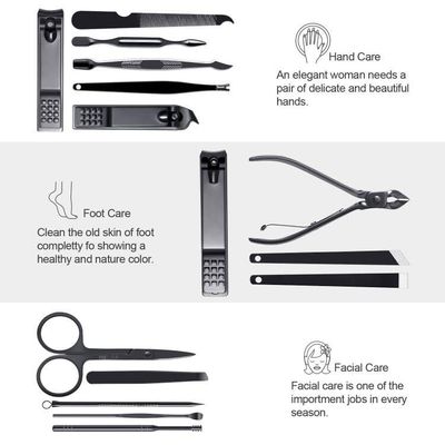 FIXBODY Nail Clippers for Men, Nail Grooming Kit, Manicure Kit Gift for Men, Nail Clippers Set for Women, Fingernail Clippers and Toenail Clippers