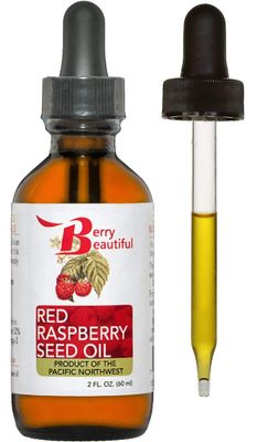 Berry Beautiful 100% Pure Red Raspberry Seed Oil - 2 fl oz | Sustainably Cold-Pressed from Northwest Co-op Raspberries