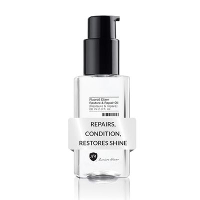 Number 4 Hair Oil, Anti Frizz Hair Serum, Fluoro5 Elixir Restore &amp; Repair Oil, 2.0 oz