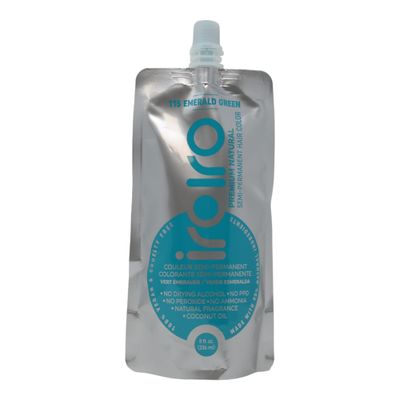 IROIRO Premium Natural Semi-Permanent Hair Color 115 Emerald Green (8oz)