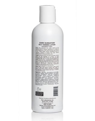 Sun Laboratories By Giesee Dark Sunsation Self-Tanning Lotion for - 2 Pack 8 oz | Ultra Dark Tanning Lotion, Natural Self Tanner, Non-Toxic Tanning Bed Lotion, Face Tanner, Sunless Tanner