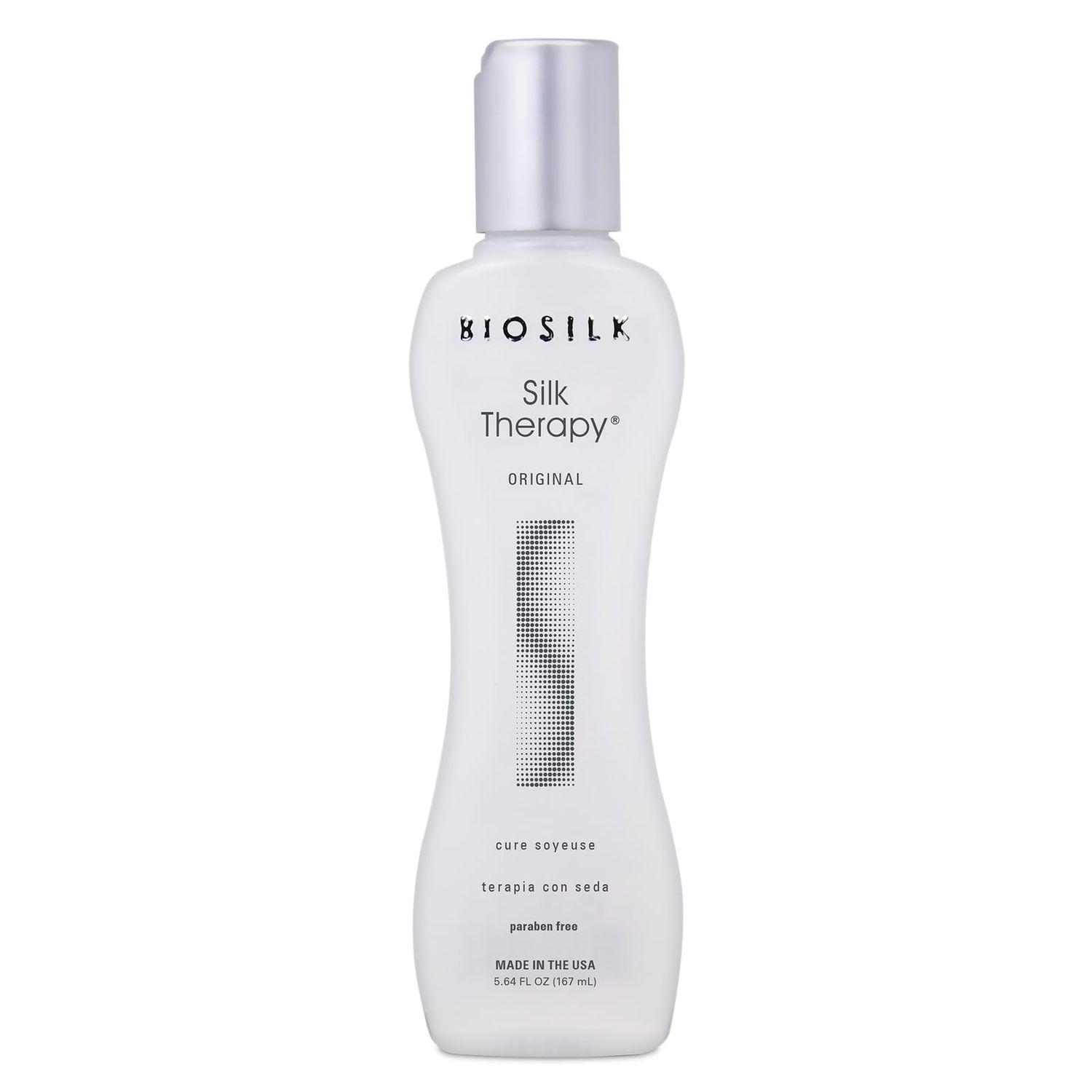 BioSilk Silk Therapy Original, Reconstructing Treatment For Adding Shine &amp; Helping Prevent Split Ends, Sulfate, Paraben, &amp; Cruelty-Free, 5.64 Oz