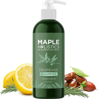 Clarifying Shampoo for Oily Hair and Scalp - Deep Cleansing Shampoo Build Up Remover with Rosemary Oil - Degrease Shampoo for Greasy Hair &amp; Scalp - Vegan Color Safe Sulfate &amp; Paraben Free (16 Fl Oz)
