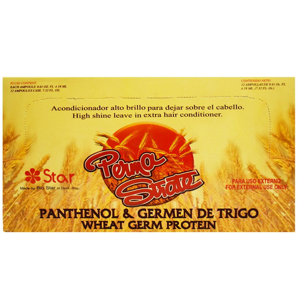 Star High Shine Leave in Extra Hair Conditioner Panthenol &amp; Wheat Germ Protein 12 Amps